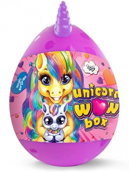 Набор для творчества в яйце "Unicorn WOW Box" UWB-01-01U для девочек (Фиолетовый) фото
