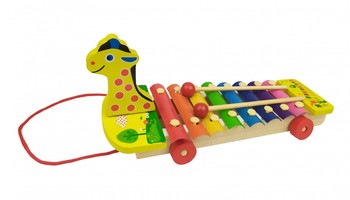 Детский ксилофон 3057 деревянный (Динозавр) фото