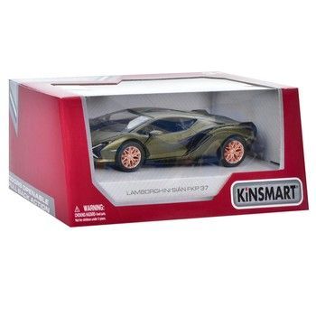Інерційна машинка Lamborghini Sian FKP 37 Kinsmart KT5431W металева Зелений фото