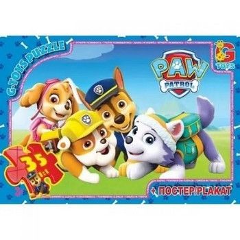 Пазли дитячі "Paw Patrol" Цуценячий патруль PW0821, 35 елементів фото