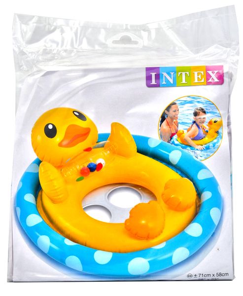 Детский круг плот для плавания от 3 лет Уточка Intex 59570D фото