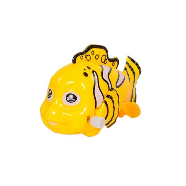 Заводна іграшка 675 Рибка (Жовтий) фото