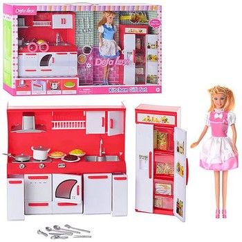 Кукла типа Барби кухня DEFA 8085 с продуктами фото