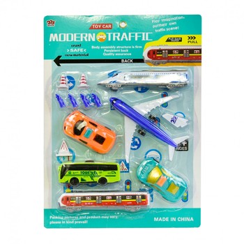 Детский игровой набор Аеродром 225-7740 с поездом и автобусом фото