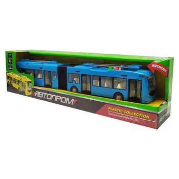Тролейбус іграшковий 7991ABCD світло, звук (Синій) фото
