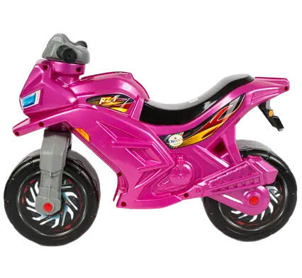 Біговел мотоцикл двоколісний рожевий перламутр Оріон 501-1PN фото