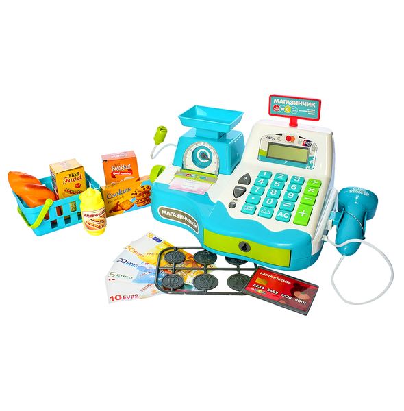 Детский кассовый аппарат с чеком и весами Limo Toy 7162-2 UA фото