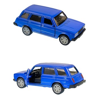 Машина металева "ВАЗ 2104" АвтоПром 3617, 1:32 Інерційна (Синій) фото