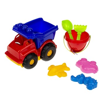 Детская игрушка самосвал "Тотошка" 0183 с набором для песочницы (Dark-Blue) фото