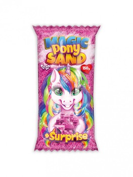 Встановлений для творчості кінетичного піску Magic Pony Sand MPS-01, 150 грам (рожевий) фото