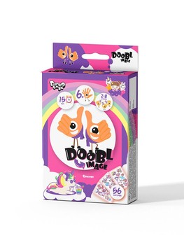 Настольная развлекательная игра "Doobl Image" Danko Toys DBI-02 мини, рус (Unicorn) фото