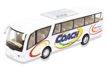 Детский игровой Автобус KS7101 открываются двери (Белый) фото