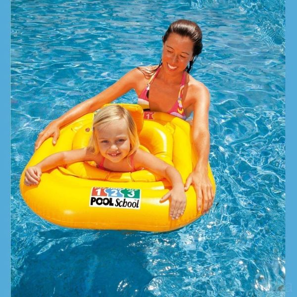 Дитячий круг для плавання для малюків 79х79 см Intex 56587 фото