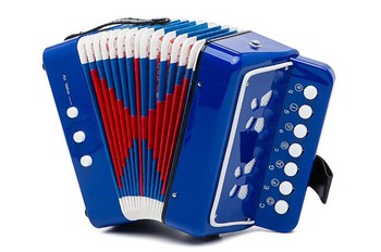 Іграшка акордеон 6429 4 типи (синій) фото