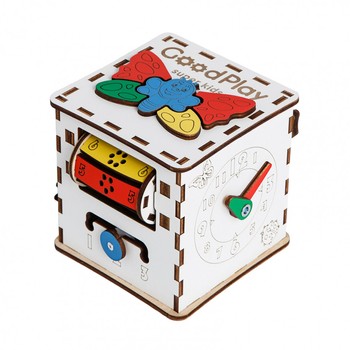 Дитячий розвиваючий куб Бізіборд K001, 12 × 12 × 12 фото