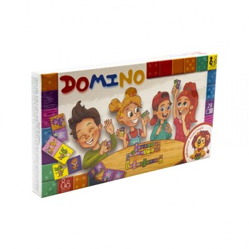 Детская настольная игра "Домино: Забавные животные" DTG-DMN-03, 28 элементов фото