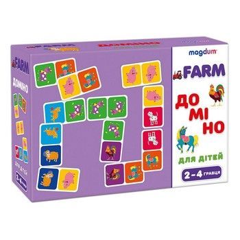 Детская развивающая игра Домино &laquo;Животные&raquo; ME5032-22, 28 карточек фото