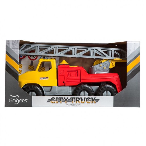 Игрушечная пожарная машина "City Truck" 39367 с выдвижной стрелой фото