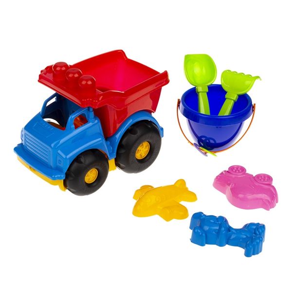 Детская игрушка самосвал "Тотошка" 0183 с набором для песочницы (Red) фото