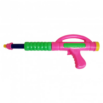 Водяной пистолет с накачкой под бутылку розово-зелёный Golden Gun 765GG фото