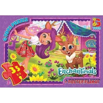 Дитячий пазл класичний "Enchantimals" EA211 постер 35 елементів фото