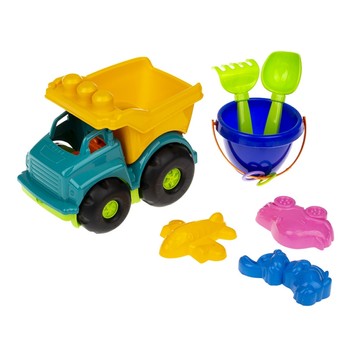 Детская игрушка самосвал "Тотошка" 0183 с набором для песочницы (Yellow) фото