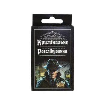 Карточная настольная игра &laquo;Криминальное расследование&raquo; 30418 на украинском языке 36 карточек фото