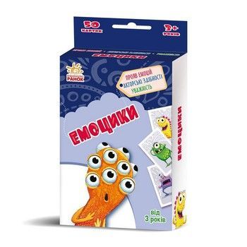 Розвиваюча дитяча карткова гра "Емоцики" 1390004, 50 карток фото