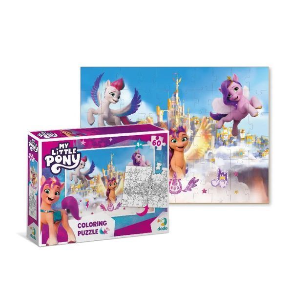 Дитячі Пазли 2 в 1 My Little Pony "Пригоди у палаці" DoDo 200135 60 елементів фото