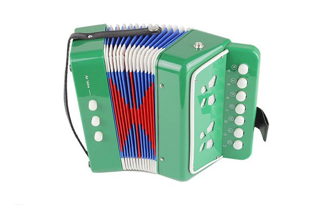 Іграшка акордеон 6429 4 типи (зелений) фото