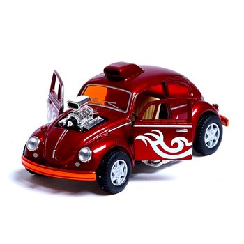 Машинка металева інерційна Volkswagen Beetle Custom Dragracer Kinsmart KT5405W 1:32 (Червоний) фото
