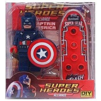 Дитячий ігровий конструктор-фігурка "Капітан Америка" 2017-2(Captain America) фото