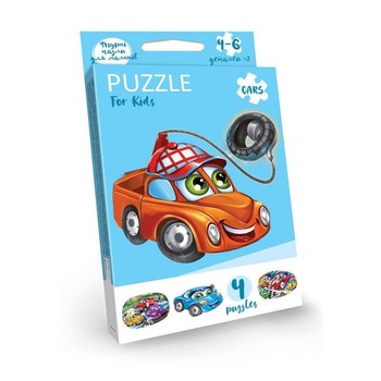 Дитячі розвиваючі пазли "Puzzle For Kids" PFK-05-12, 2 картинки (Машинка) фото
