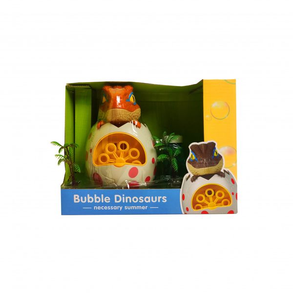 Детский генератор мыльных пузырей Динозавр (Оранжевый) фото