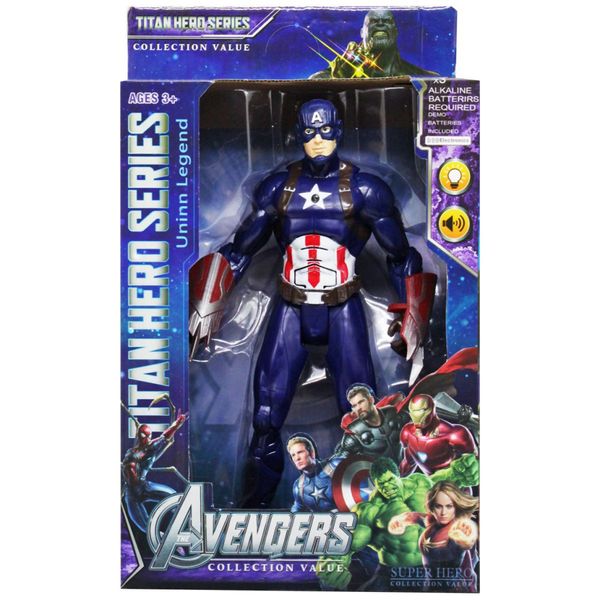 Фигурка супергероя "AVENGERS" 89001, 20.5 / 15 / 35 (Капитан Америка с когтями) фото