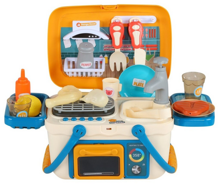 Игрушечная детская кухня Vanyeh 13M02 плита/чемодан фото