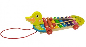 Детский ксилофон 3057 деревянный (Утка) фото
