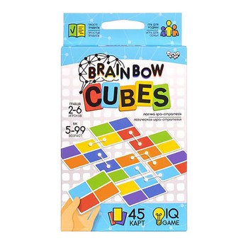 Розважальна настільна гра "Brainbow CUBES" G-BRC-01-01, 45 карт фото