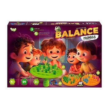 Розвиваюча настільна гра "Balance Frogs" Danko Toys BalF-01 зі слаймом фото