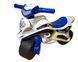 Дитячий беговел мотоцикл із широкими колесами Поліція біло-синій 0138/510 фото 2 з 4