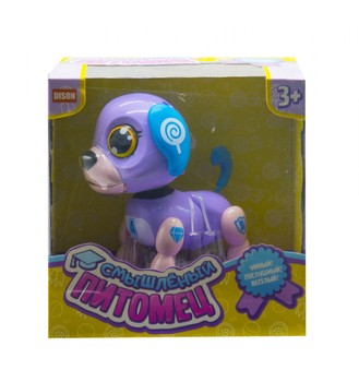 Интерактивная игрушка Смышленый питомец "Щенок" DISON E5599-7 (Фиолетовый) фото