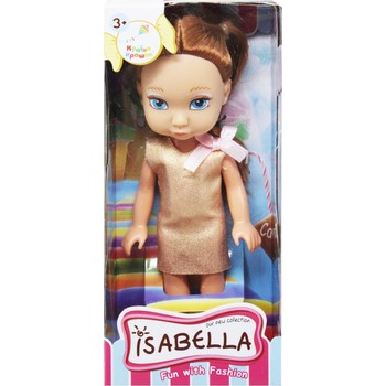 Лялька Isabella YL1603-A в сукні (Золота сукня) фото