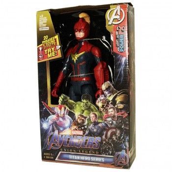 Фигурка супергероя Мстители DY-H5826-33 с подвижными руками и ногами CaptainMarvel фото