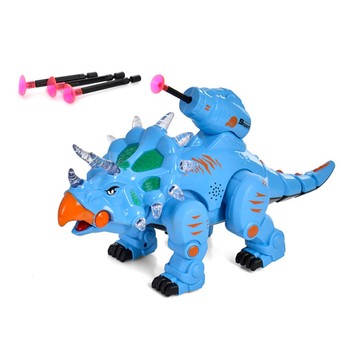 Интерактивная игрушка Динозавр 5688-28 Стреляет присосками (Синий ) фото