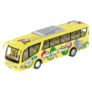 Машинка металева інерційна Автобус DESSERT Kinsmart KS7103W 1:65 (Жовтий) фото