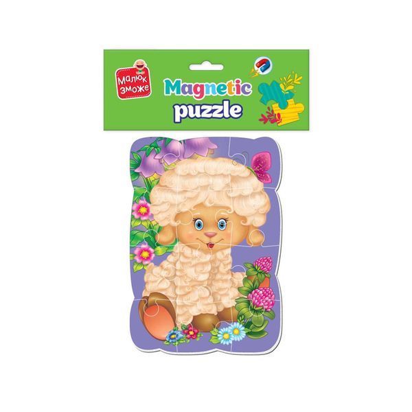 Магнитные пазлы Малыш сможет "Овечка" Vladi&nbsp;toys VT3301-02 А5, Укр фото