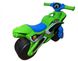 Дитячий беговел мотоцикл з широкими колесами Поліція зелений 0138/520 фото 3 з 4