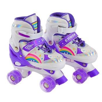 Дитячі ролики квади RL2409(Violet) колеса що світяться, фіолетовий, L (39-42) фото