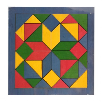 Детская мозаика "Геометрика" 172401 деревянная (Синий) фото