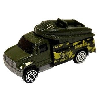 Машина детская "Военная машинка с лодкой" 7522M-5, 1:64 фото